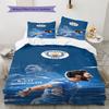 The Blues Team  Bedding Quilt Set Quilt Cover Pillowcase Home Decoration Birthday Gift (1 * Duvet Cover + 2 * Pillowcase, Without Core)