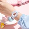 Cartoon Pink Pig Head Piglet Watch Movie Student Waterproof Silicone Quartz Watch