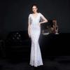 Waist fishtail dress 1011 new summer banquet temperament sexy fishtail heavy industry celebrity host evening dress