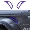 Side Leaf Plate Air Vent Inlet Decor Cover Trim For Jeep Wrangler JL 18+ Purple