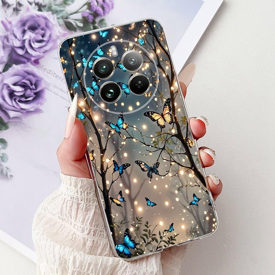 For Realme 12 Pro Plus Case RMX3840 Cute Cat Lucky Koi Painted Cover Soft Slim Phone Case For Realme 12 Plus Realme12 Pro+ Shell