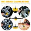Nylon Detailing Drill Brush with Extender Rod Car Wash Brush Electric Drill Brush Kit  Tile