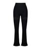 Jyukipeu Cotton Mix Lace Bootcut Rib Pants (3 Colors)