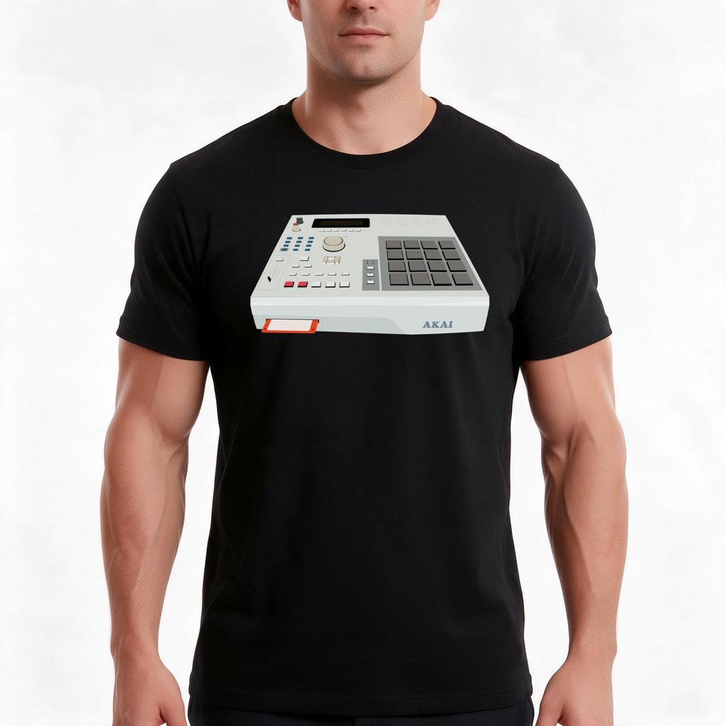 Akai Mpc 2000 Hip Hop Sampler Tshirt Summer Casual Cotton Tee Oversized Streetwear Tops Vintage Graphic Print