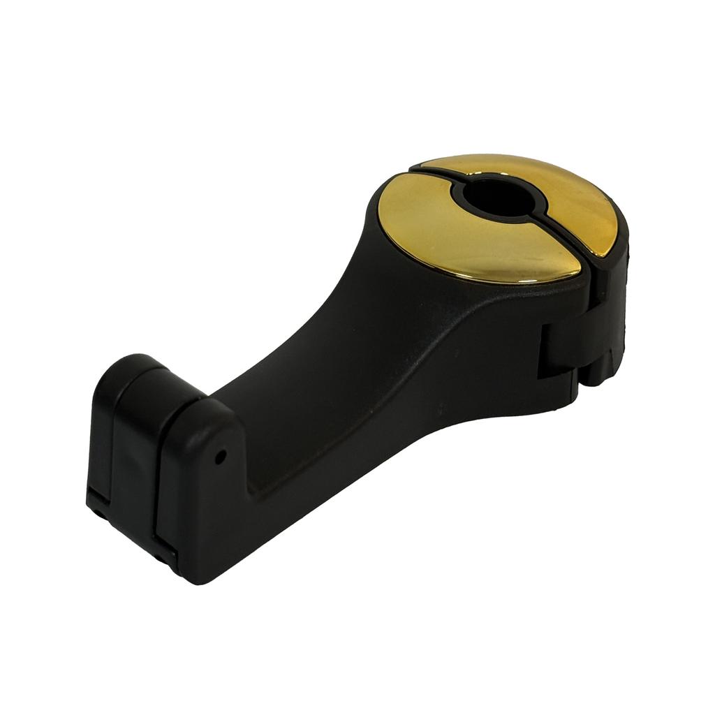 2 in 1 Car Hook Hidden Multifunctional Rear Headrest Hook Car Rear Phone Holder Lock Type Mobile Phone Holder Car Universal