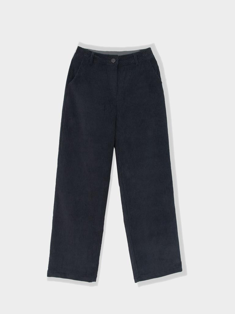 TILDA MA TILDA Mild Stripe Basic Corduroy Pants_Warm Navy