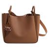 2025 Autumn New Fashion Trend Versatile Women's Tote Bag Large Capacity Messenger Bag Solid Color Splicing Bag