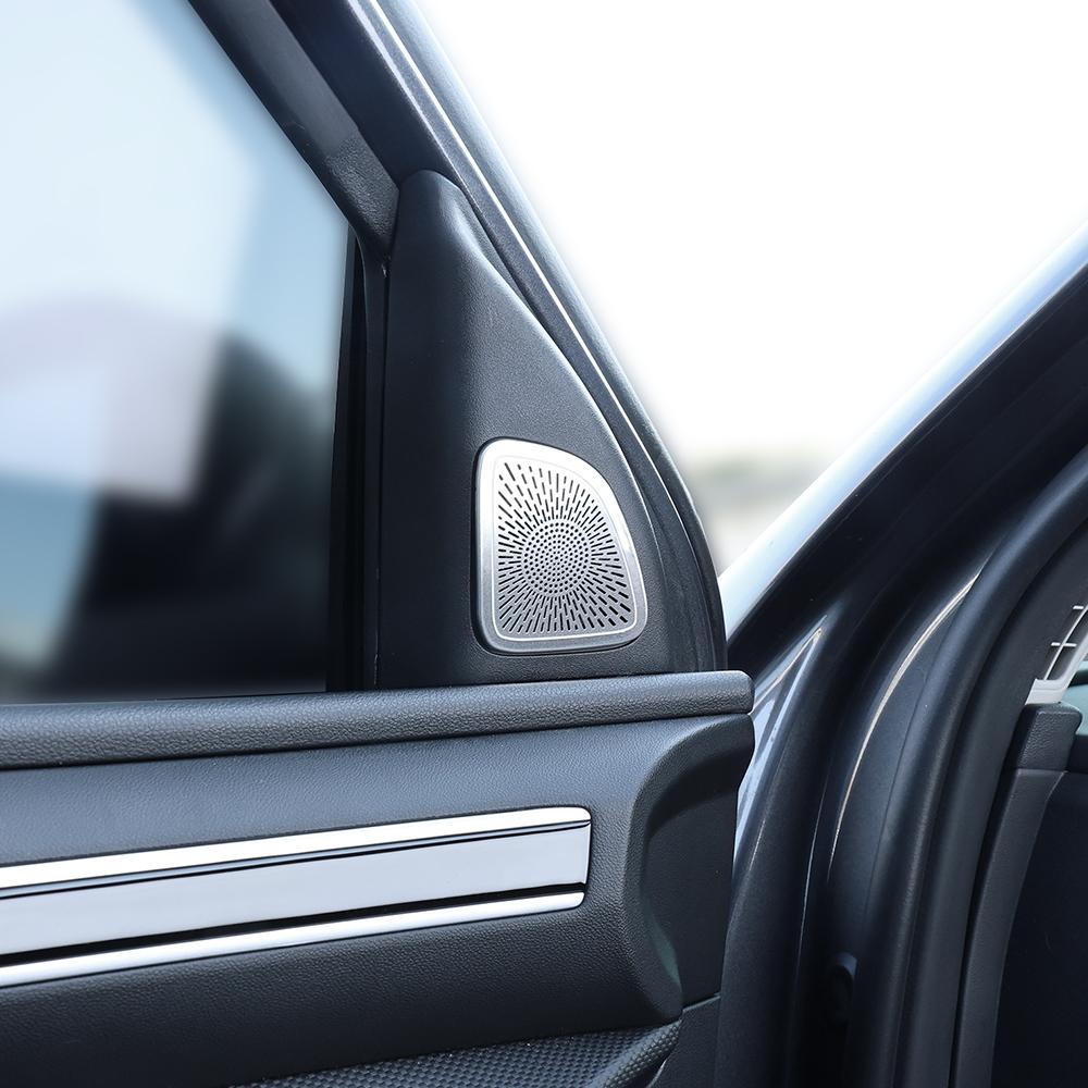 Interior Accessories For Hyundai Tucson NX4 2026-2026 Stainless Steel A-Pillar Audio Speaker Black Cover Trim LHD