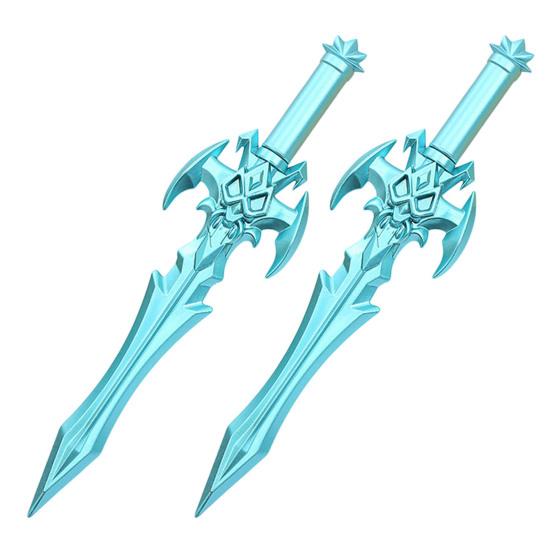 2Pcs Ancient Swords Shape Gel Pen with Black Ink Martial Arts