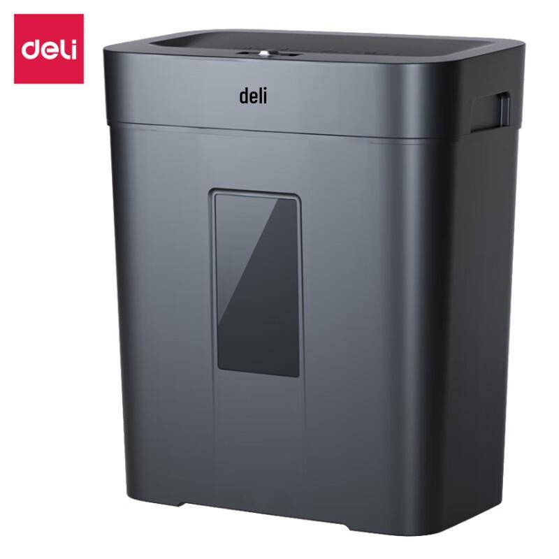

Deli GA110 8-Sheet P-4 Cross-Cut Paper Shredder with 15L Bin CN plug (adapter included)