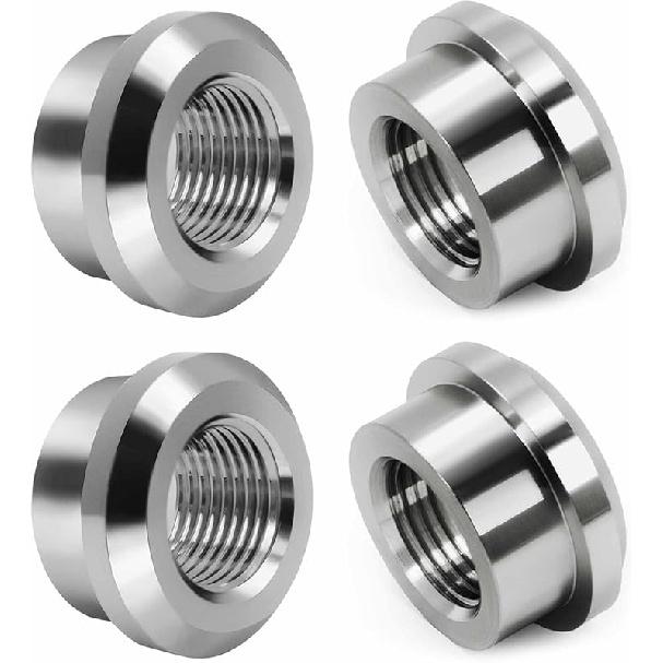 Aluminum 3/8" NPT Female Weld on Bung Weldable Fitting 4PCS