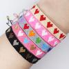 Braccialetto Boemo Fatto a Mano con Perline Miyuki per Donna – Gioiello Regolabile Multicolore con Design a Cuore, Accessorio con Perline Artigianale