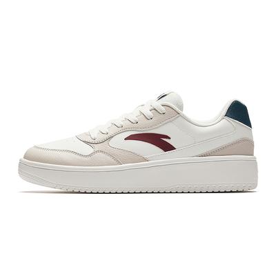 Scarpe da Skate Leggere con Suola Spessa Versatili Trendy Antiscivolo Confortevoli Low-Top Uomo Sneakers Bianche 912528001-2