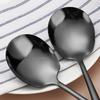 Premium 6PCS Stainless Steel Serving Spoon Set for Catering, Large Serving Utensils Buffet Spoons Restaurant Supplies