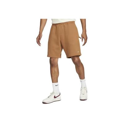 Solo Swoosh Fleece Shorts High Waist Straight Casual Pants Men Bottoms Khaki DV3055-270