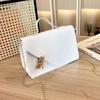 Geprägte kleine quadratische Tasche, Damentasche, neue Herbst-Damenkette, karierte Mini-Tasche, Handtasche, Schultertasche, Umhängetasche