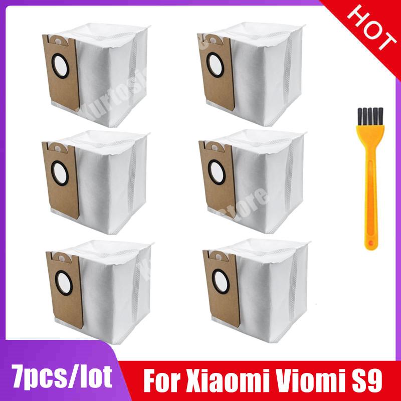 Haupt-Seitenbürste Hepa-Filter Staubbeutel Mopptücher Lappen Zubehör-Set für Xiaomi Viomi S9 Roboter-Staubsauger Ersatzteile