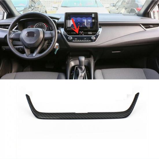 For Toyota Corolla -2024 Dashboard center Air Vent Trim Carbon fiber 1pcs