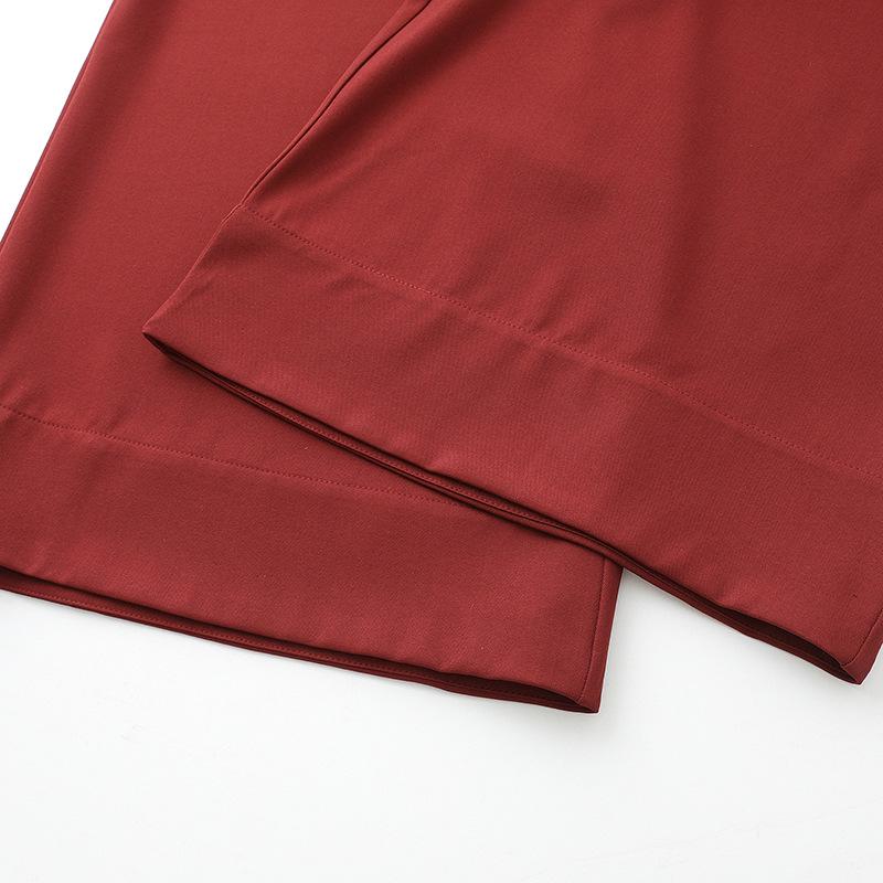 Chinese Style Slimming High-Waisted Wide-Leg Pants