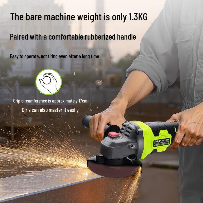 AOKIA 21V Cordless Brushless Angle Grinder CN plug (adapter included)