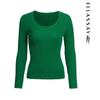 ELLASSAY Women's U-Neck Knit Sweater