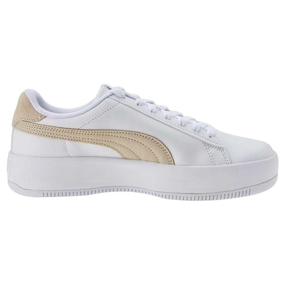 Puma Lily Platform Low Top Sneakers Women Sneakers White Yellow 384617-08