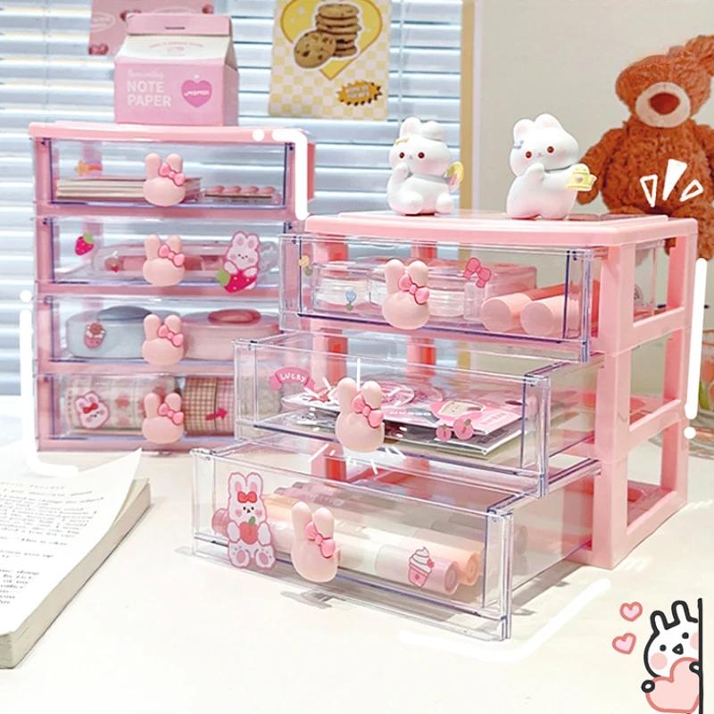 Schreibtisch-Aufbewahrungsbox Organizer Schüler-Schubladenbox Stiftehalter Niedlich Büro Kinder Haarschmuck Schreibwarenregal Organizer Box