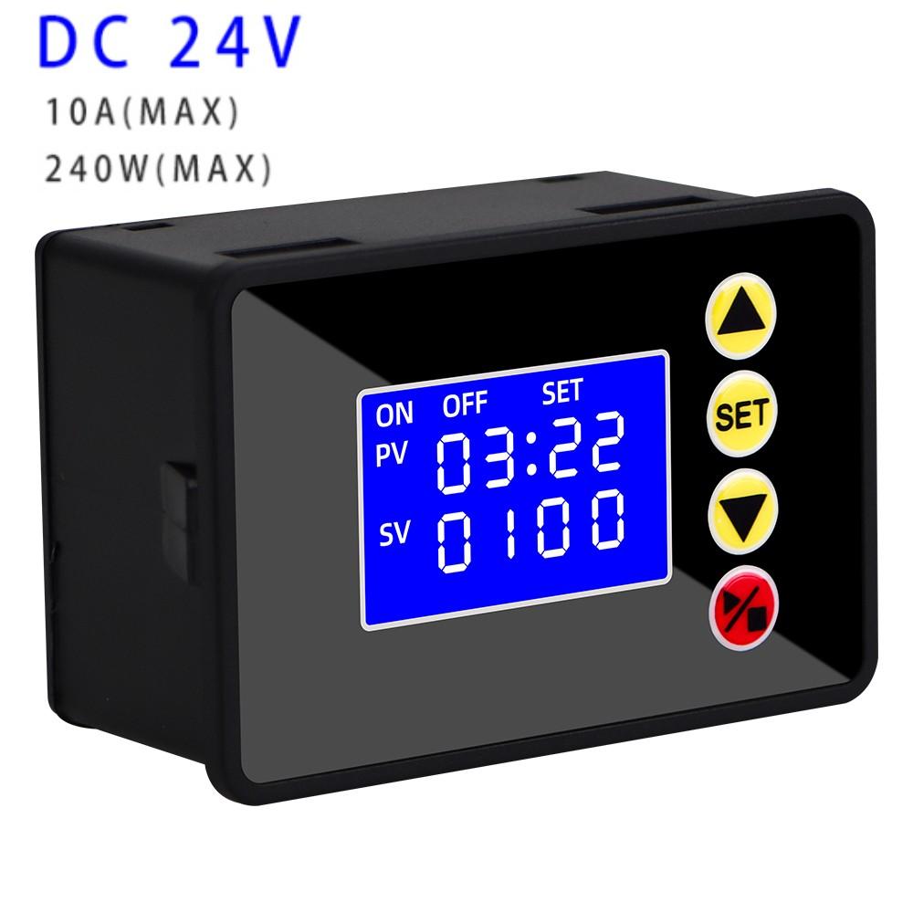 DC 12V 24V AC 110V-220V Microcomputer Time Controller Programmable Digital Timer Delay Switch Relay Module LCD Timing Relay