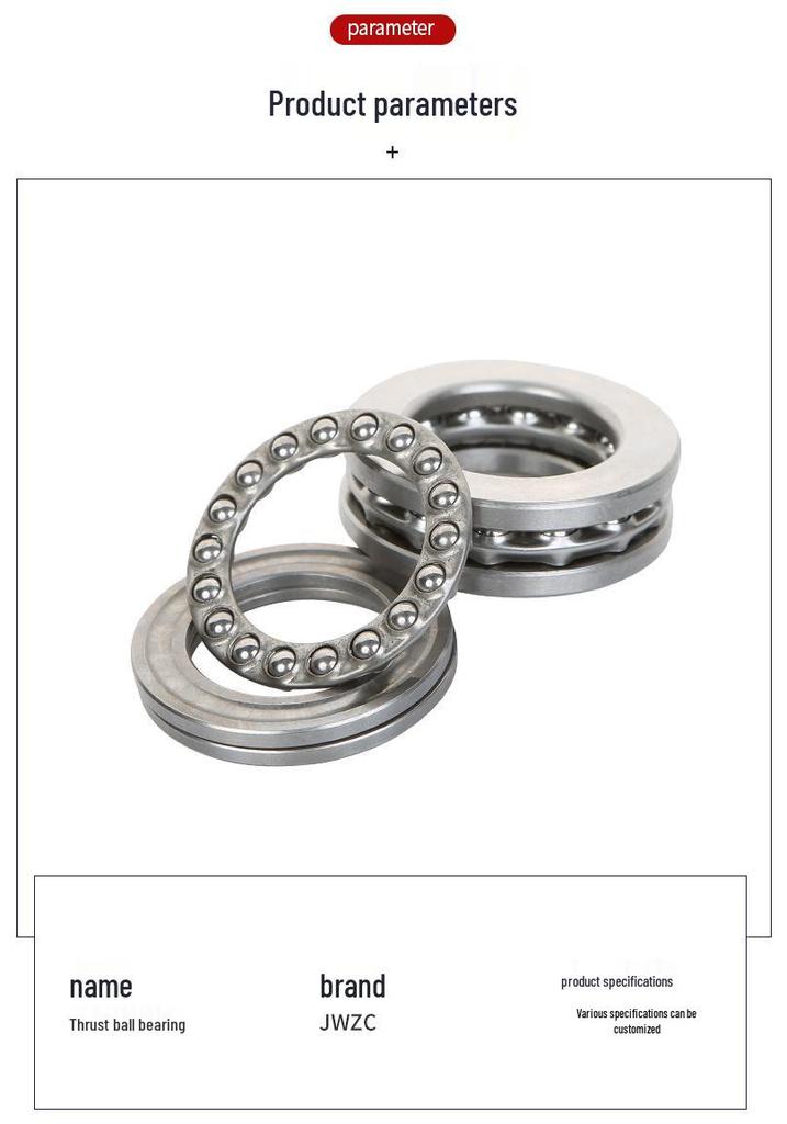 Stainless Steel Thrust Ball Bearings (51304 to 51310 Series)