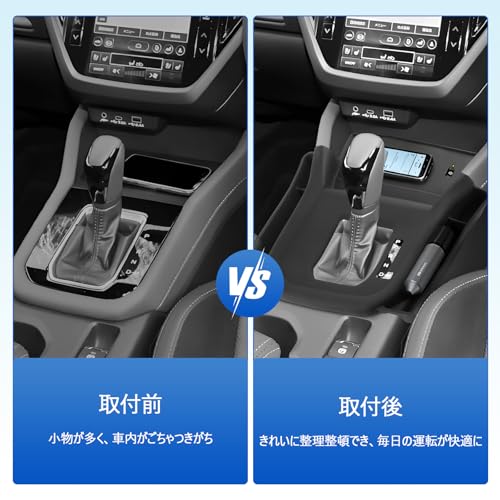 SHAOHAO 2025 New Subaru Forester (6th Generation) Console Mat, Shift Lever Mat for Forester SL5/SLG, Interior Rubber Mat, Non-Slip, Easy to Use, Car S