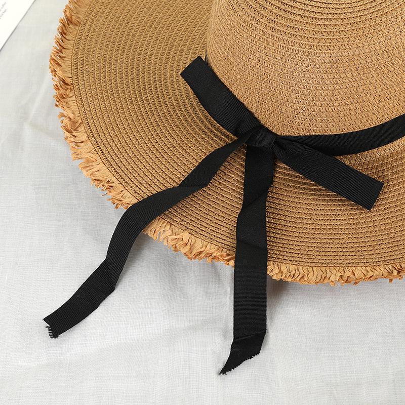 Women's Wide Brim UV Protection Beach Hat - Summer Seaside Vacation Sunscreen Hat