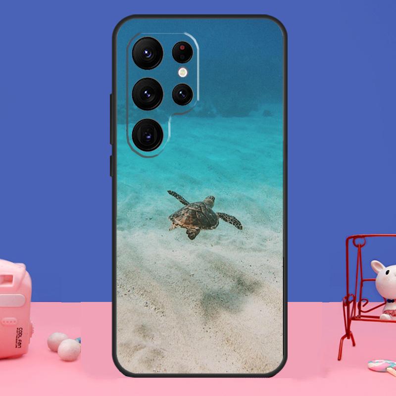 Ocean Sea Turtle Cover For Samsung Galaxy S24 S23 S22 S21 S20 FE Ultra Plus S8 S9 S10 Note 10 20 Ultra Case