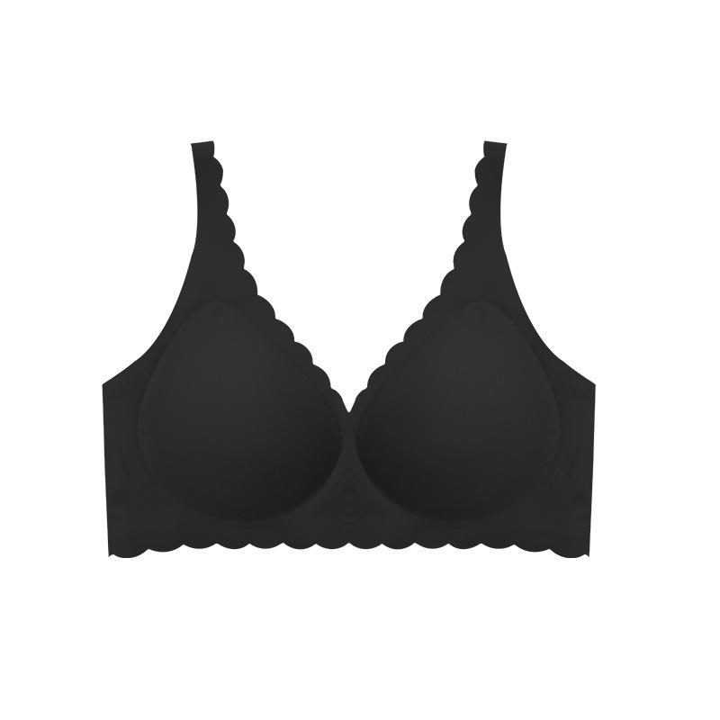 Women Plus Size Seamless Push Up Gather Anti Sag Comfortable Bra S