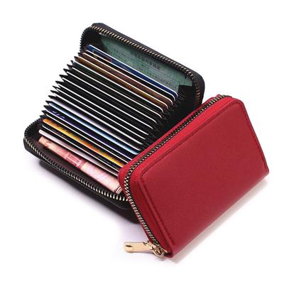 PU Leather Function 24 Bits Card Case Business Card Holder Men Women Credit Passport Card Bag ID Passport Card Wallet