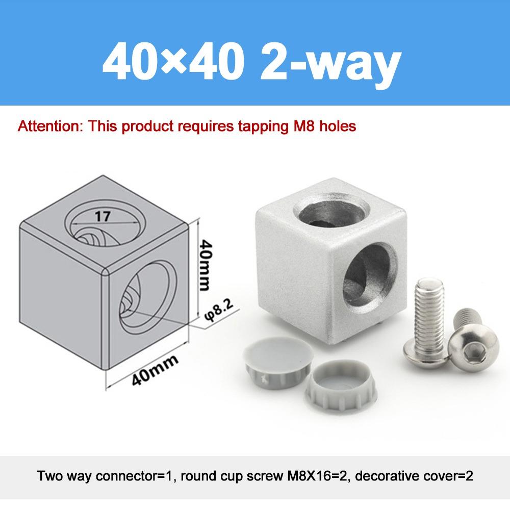 1Pcs 2020 3030 4040 4545 Aluminum Cube Corner Connector Aluminum Cube Design Aluminum Profile Fastener Profile Joint