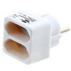 Socket Adapter - BRENNENSTUHL - EURO 2 SOCKET ADAPTER - 2 Sockets - White - Indoor