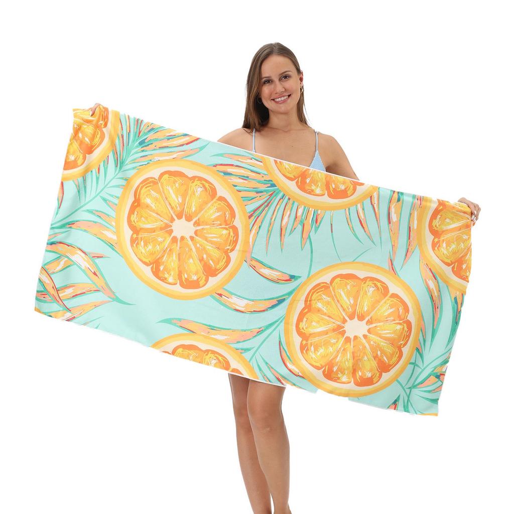 Customizable Large Microfiber Surfing and Beach Towel - Absorbent and Quick-Dry for Adults