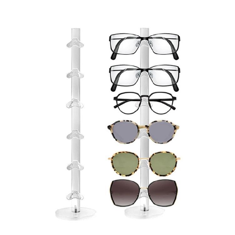 Elegant Acrylic Eyeglass Display Shelf Eyeglass Storage Solution Multilayered Display Organizers for Home or Store Use