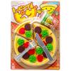Onda Pretend Play Set with Cooking Knife and Toy Toppings, Pizza, Ingredients, Fork,
