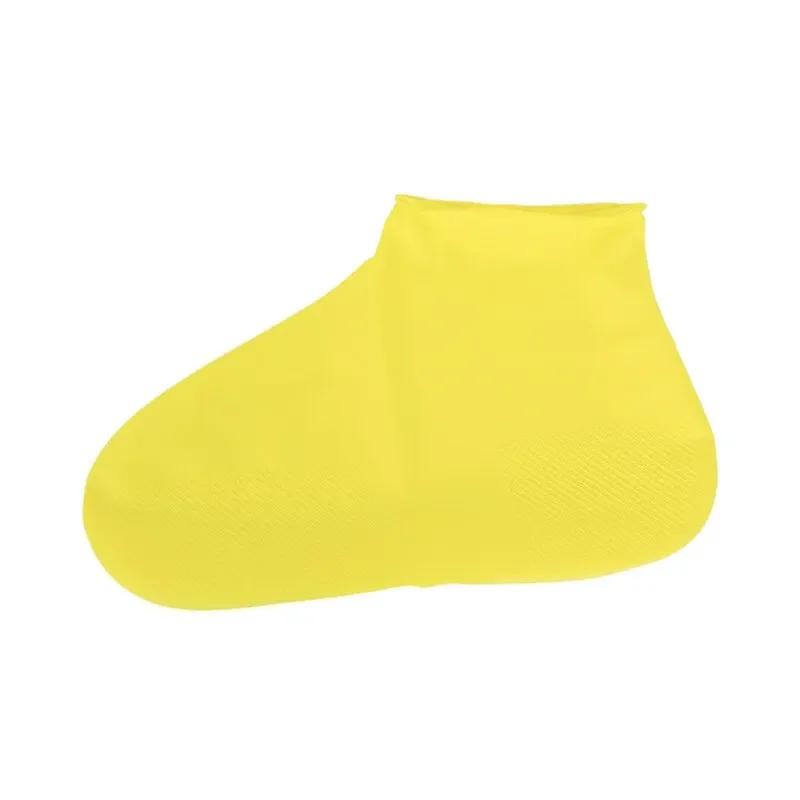 1Pair Reusable Latex Waterproof Rain Shoes Covers Slip Resistant Rubber Rain Boot Overshoes Outdoor Walking Shoes Cover