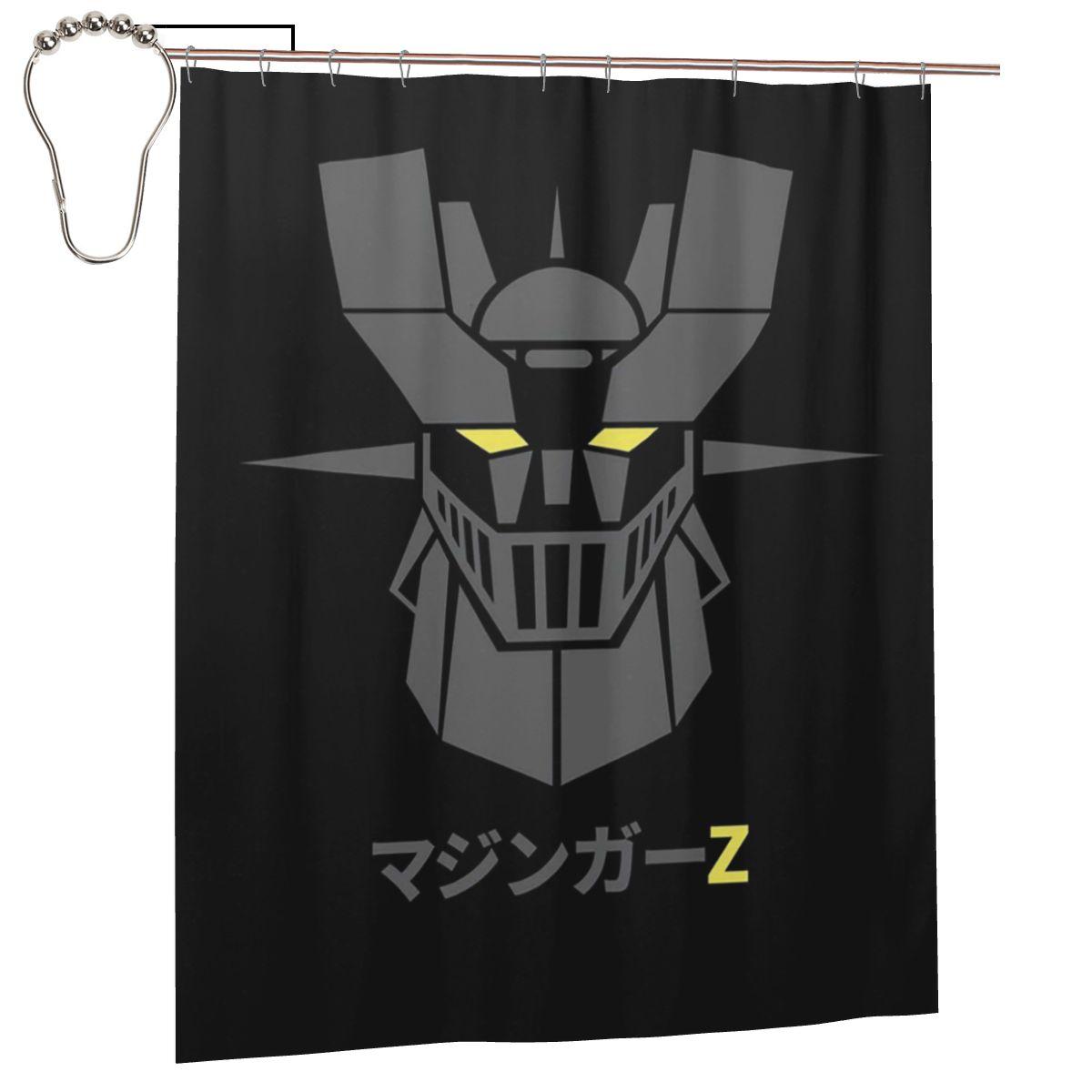 

Mazinger Z Goldorak Actarus Grendizer Mask Shower Curtain Bathroom Polyester Waterproof Bath Curtains With Hooks W60H190(CM)-1 Pcs