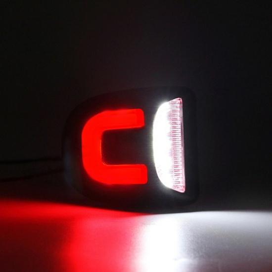 2 LED License Plate Light Red DRL Tube For Chevy Silverado GMC Sierra 1500 2500