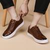High Quality Mens Casual Shoes Genuine Leather Lace Up Spring Brand Platform Flat Oxford Shoes for Men Trendy Sneakers