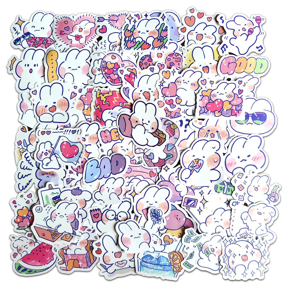 50Pcs Cute Animal Graffiti Stickers Kids Toy Fridge Phone Case Wall Room Cartoon Diy Aesthetic Vinyl Decor Children Girls