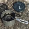 Portable Compacts Backpacking Cookware Windproof Outdoor Cooking Pot with Folding Handle For Outdoor Cooking Efficiency