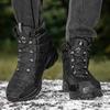 Men's Winter Snow Boots Waterproof Sneakers Thickened Plush Men's Ankle Boots Outdoor Men's Hiking Boots Super Warm Men's Shoes