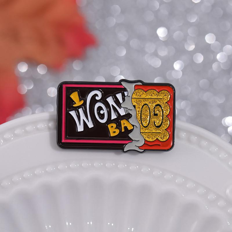 Eyecatching Geometric Letter Brooch Decorative Alloy Pin Minimalist Accessory Everyone For
