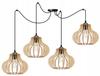 Hanging Lamp, Ceiling Chandelier, Wooden, Led Lampshade