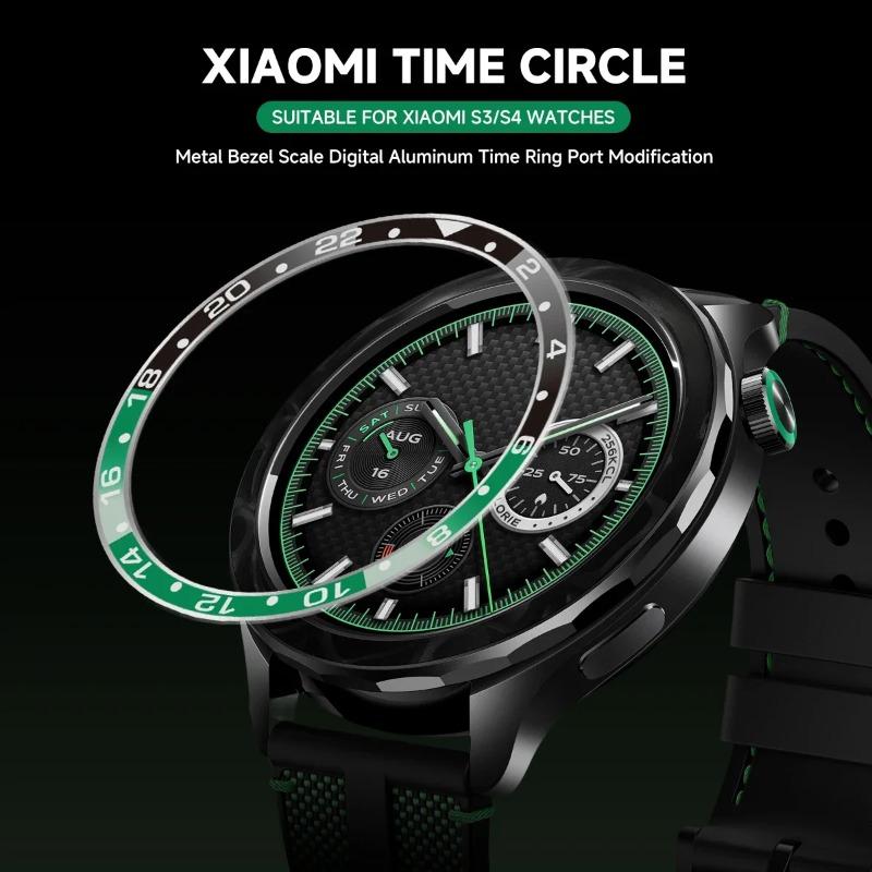 Steel Bezel Rings For Xiaomi Watch S3/S4 Anti Scratch Metal Cover Protective Watch Decoration Supplies For Xiaomi Watch S3 S4