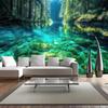 2D Aesthetic Clear Water Forest Tapestry Bohemian Home Decor